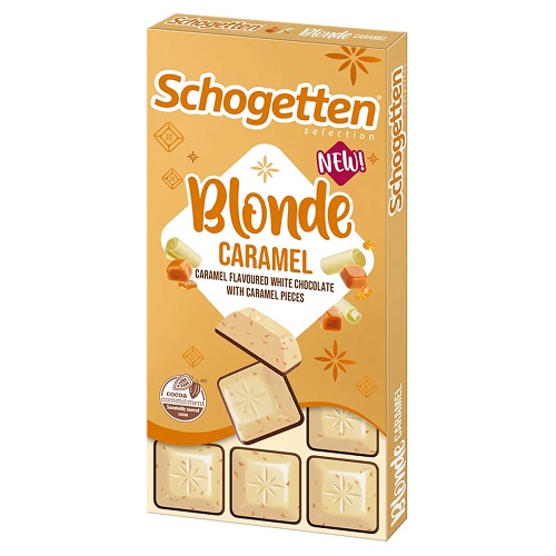 Schogetten шоколад белый Blonde Caramel, 100 гр
